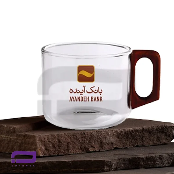 فنجان تبلیغاتی شیشه ای